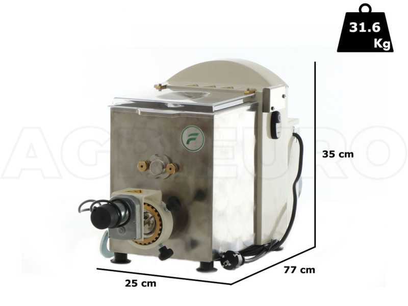 Fama Media with Pasta Cutter - Professional 2-in-1 Pasta Maker - Kneads and Extrudes