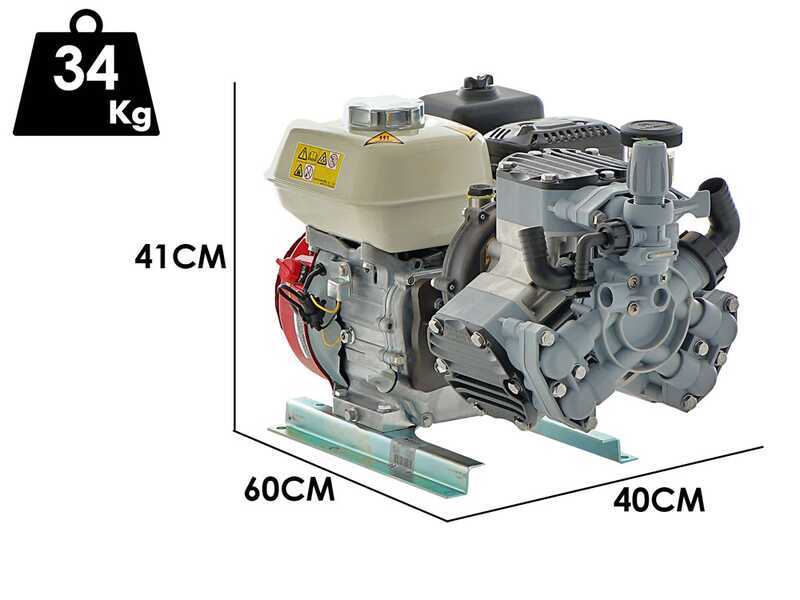 Comet MTP P40/20 SC 4T - Petrol Sprayer Pump - Honda GX120 Engine - Version for Acids and Chemicals
