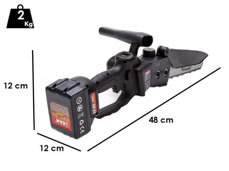 LISAM SG 21 Battery-powered Manual Pruner - 2X18V 4Ah