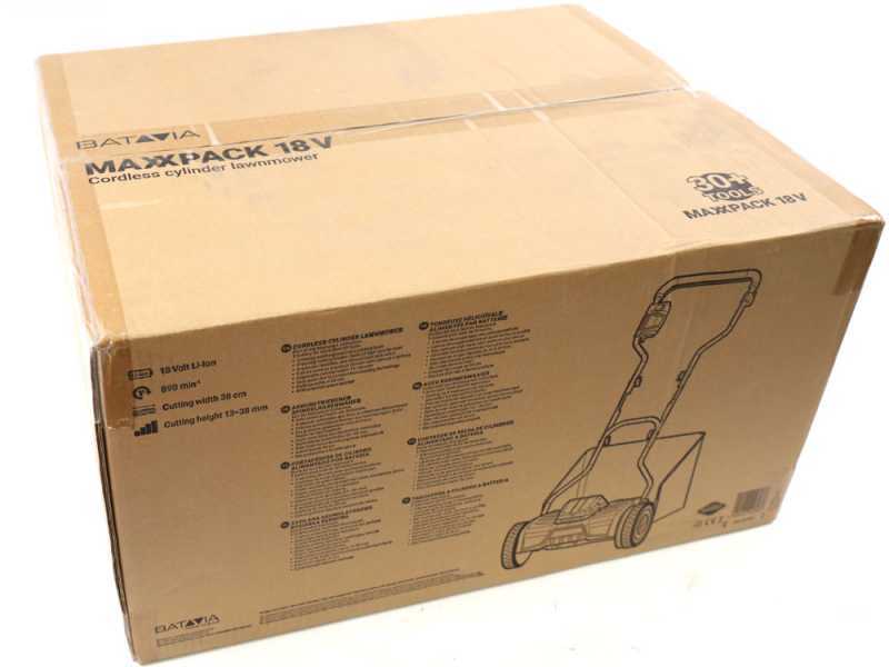 Batavia BT-CLM001 Battery-powered Cylinder Lawn Mower - 18 V - WITHOUT BATTERY AND BATTERY CHARGER