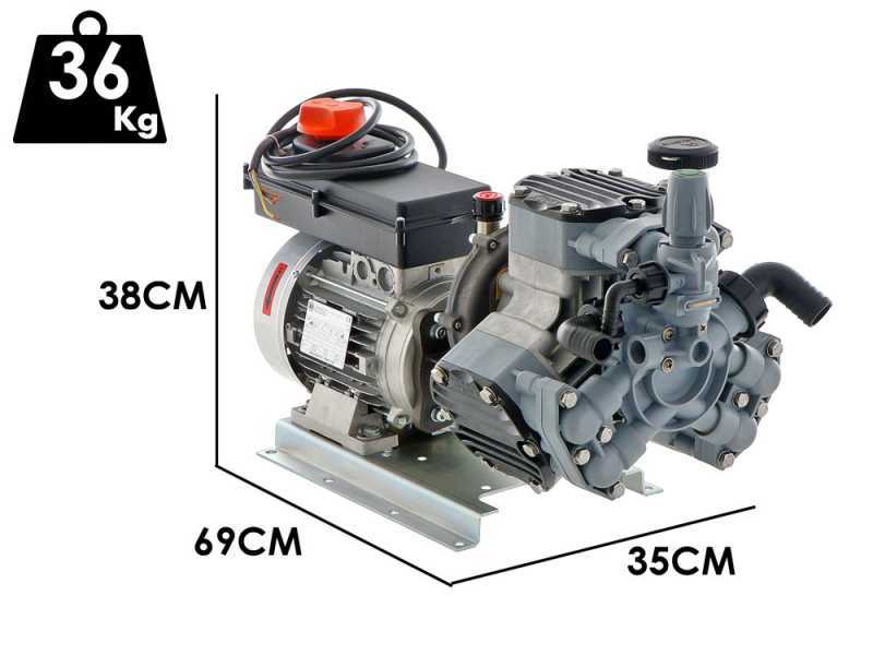 Comet MTP P40/20 EL MNF - Three-phase Electric Sprayer Pump - Version for Acids and Chemicals
