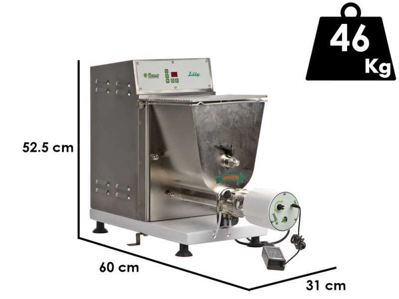Fimar PF40E - Professional Three-phase 2-in-1 Pasta Maker - Kneads and Extrudes