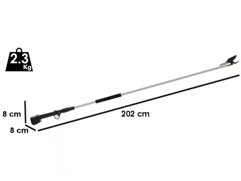 Volpi KV201 - Electric pruning shear on pole - 2X21.6V 4Ah
