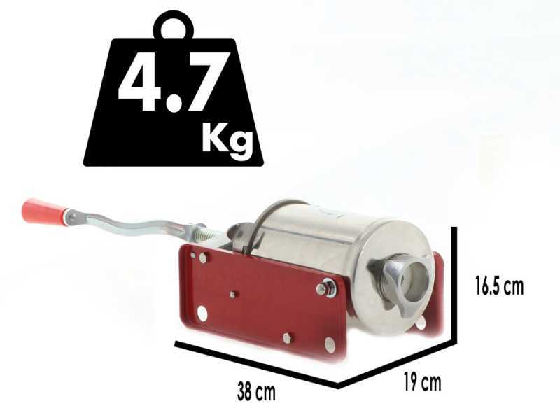 Tre Spade Minnie Red - 3 Kg Manual Sausage Stuffer - 1 Speed