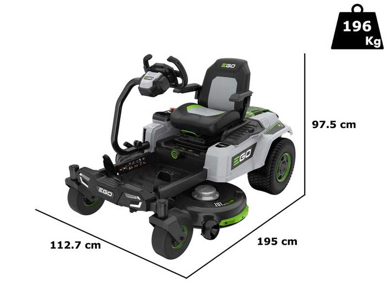 PROMO EGO Z6 ZERO TURN ZT4201E-S - 56V/40Ah Battery-powered Riding-on Mower - Zero-turn