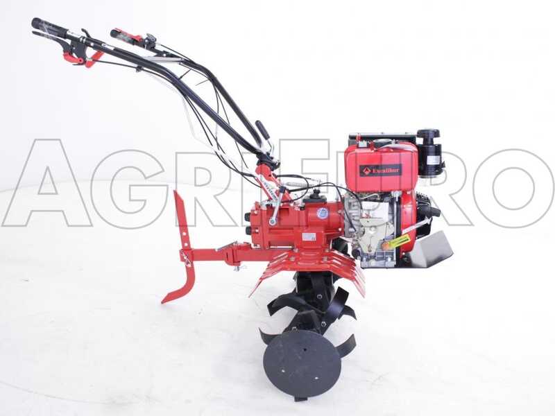 Eurosystems Euro 102 - 7 HP Diesel Garden Tiller - Excalibur 296cc Engine