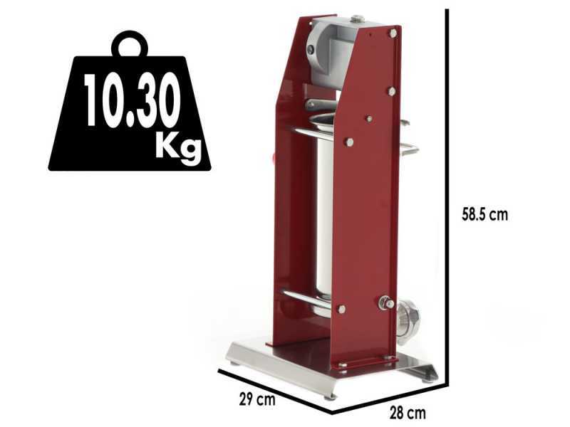 Tre Spade Mod. 5/V - 5 Kg Manual Vertical Sausage Stuffer - 2 Speeds