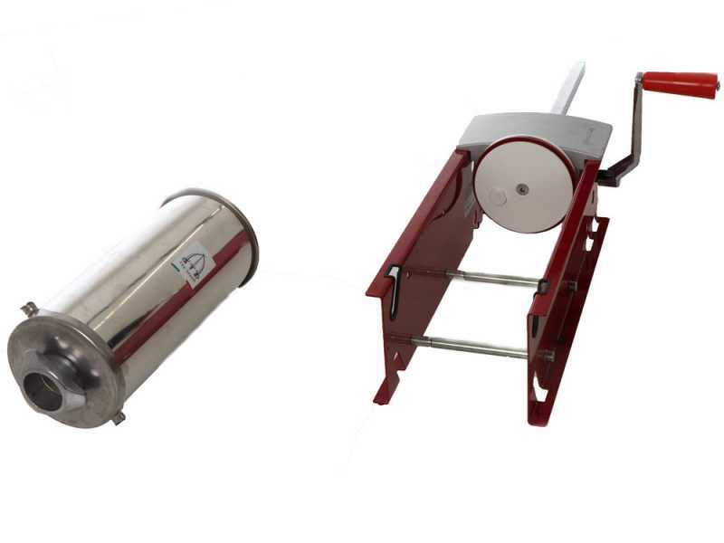 Tre Spade Mod. Star 8 Red - 7 Kg Manual Sausage Stuffer - 2 Speeds
