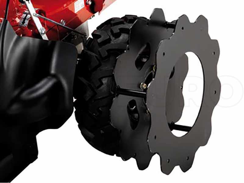 Pair of Iron Spade Lug Wheels for Eurosystems TM 70 &ndash; P 70