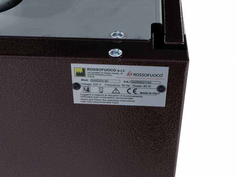 Rossofuoco Garden Color 80 Marrone - Built-in Wood-fired Oven 
