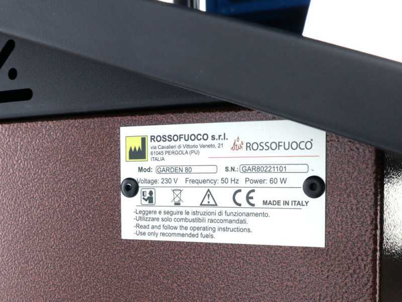 Rossofuoco Garden 80 - Outdoor Wood-fired Oven 