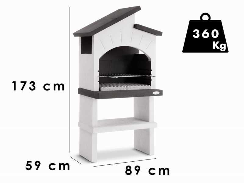 Palazzetti Vieste Masonry Wood-fired and Charcoal Barbecue