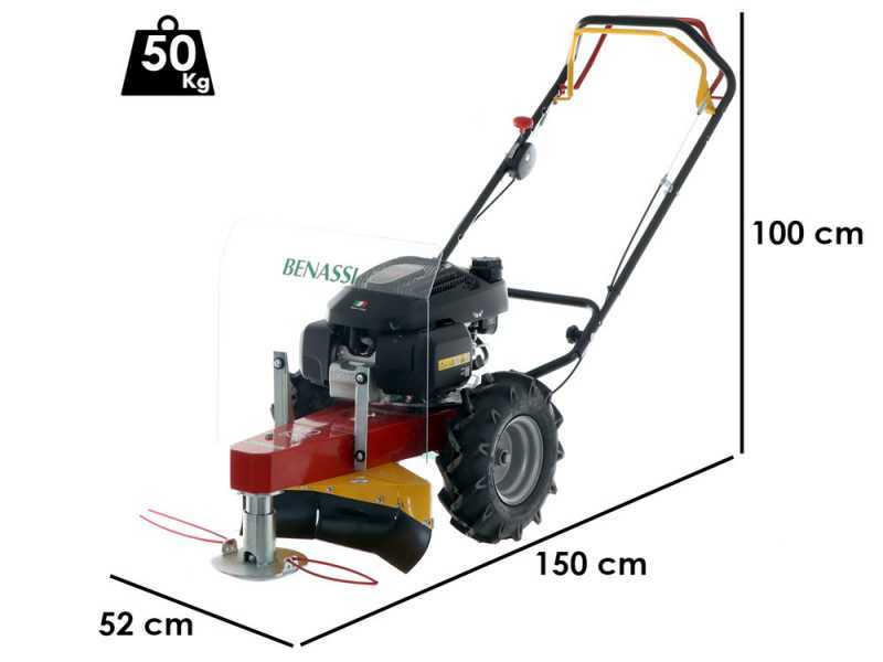 Benassi MD 555 H - Self-propelled 4-stroke gasoline wheeled brush cutter - Honda GCVx 170