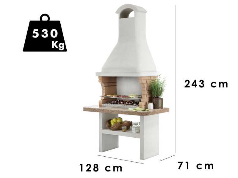 Palazzetti Limassol Masonry Wood-fired and Charcoal Barbecue