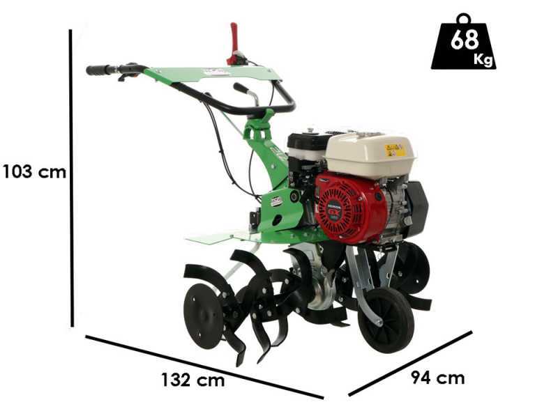 Lampacrescia MGM DL712 - 5.5 HP Petrol Garden Tiller - Honda GX160 