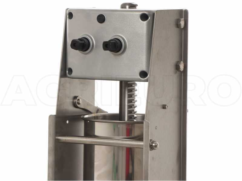 Tre Spade Mod. 10/V Deluxe - 10 Kg Vertical Manual Sausage Stuffer - 2 Speeds