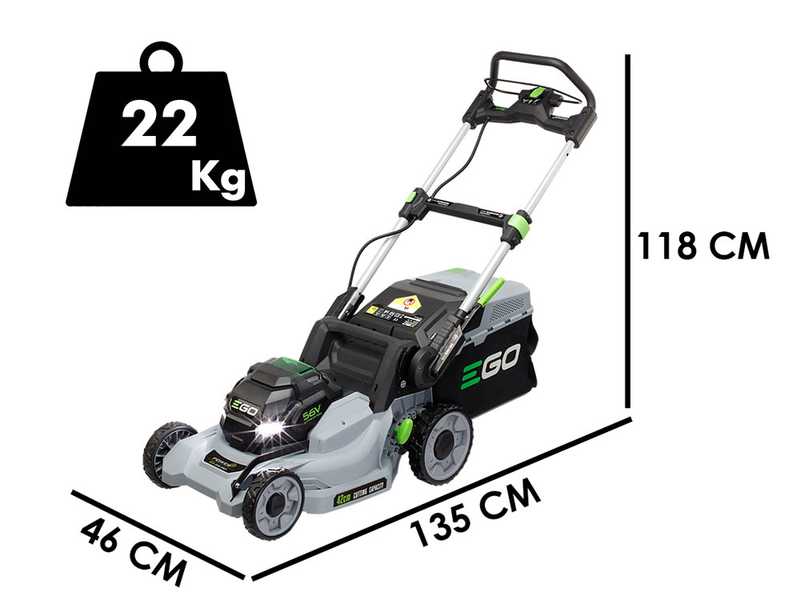 PROMO EGO LM1701E Battery-powered Lawn Mower - 56 V 2.5Ah - 42 cm Cutting Width