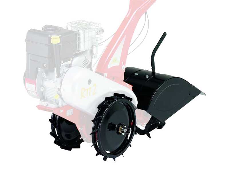32 cm Milling Cutter kit + torque of iron wheels 350x50 mm specific for two wheel tractors
