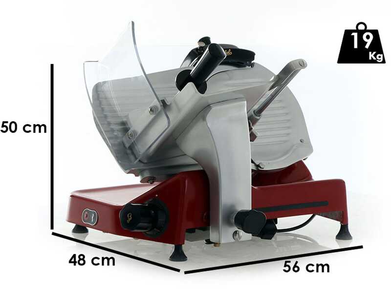 Berkel Pro Line XS25 Red - Meat Slicer with 250 mm chrome-plated steel blade