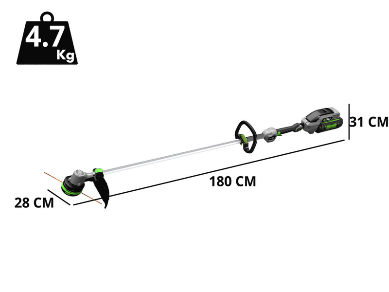PROMO EGO ST1510E Battery-powered Brush Cutter - 56 V - 2.5Ah Battery