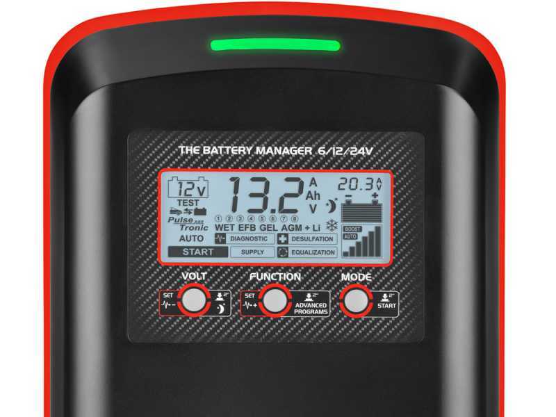Telwin Doctor Charge 50 - Battery Charger Maintainer Electronic Tester - 6/12/24V Batteries