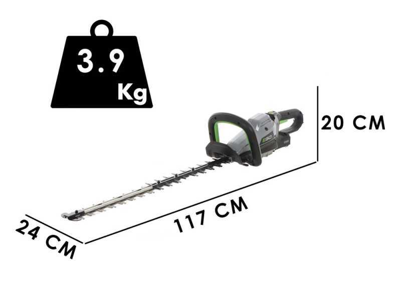Backpack hedge trimmer EGO HTX 6500 with battery backpack BHX 1000 56V - 5Ah
