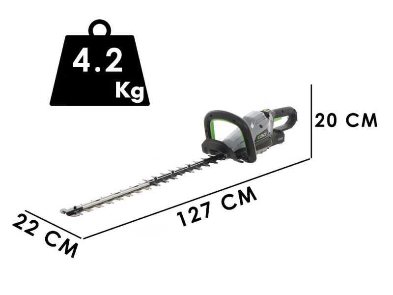 Backpack hedge trimmer EGO HTX 7500 with battery backpack BHX 1000 56V - 5Ah