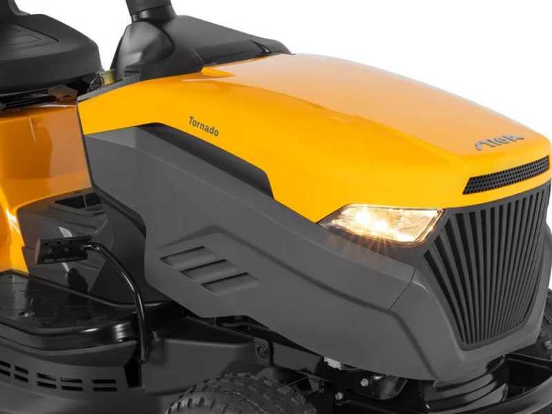 Stiga Tornado 398 lawn tractor with side discharge