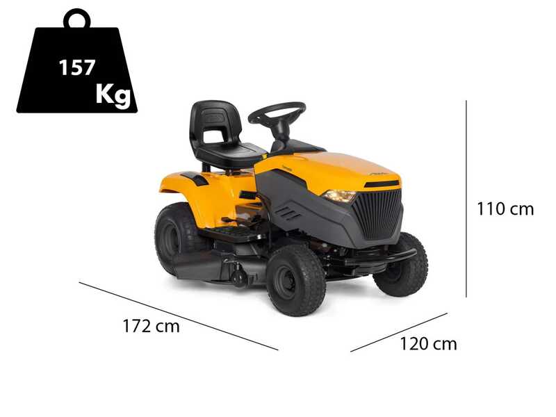 Stiga Tornado 398 - Ride-on Mower with Side Discharge and Mulching