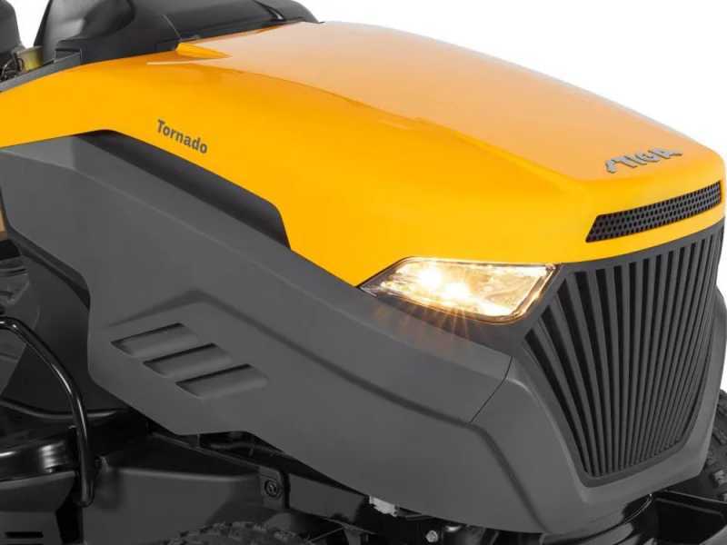 Stiga Tornado 398 M lawn tractor - mechanical transmission and side discharge