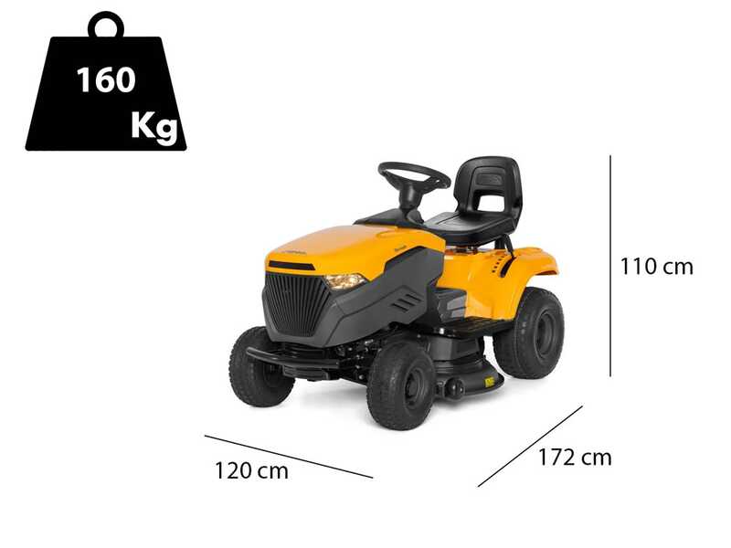 Stiga Tornado 398 M - Ride-on Mower - Mechanical Transmission - Side Discharge and Mulching