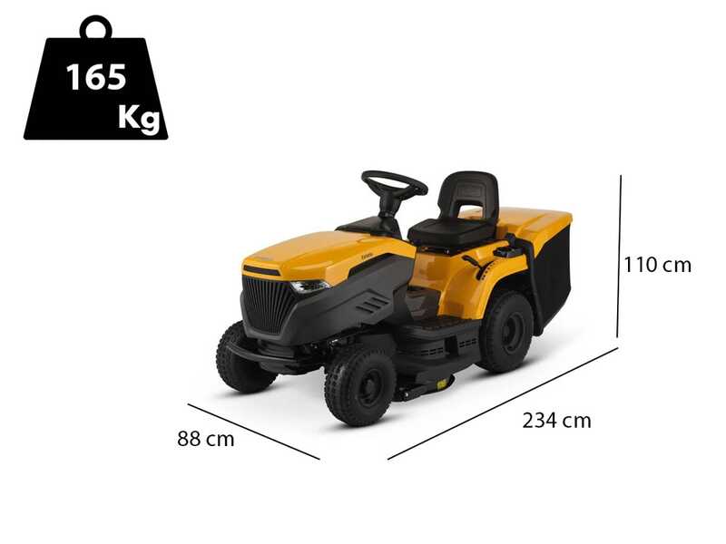 Stiga Estate 384 Lawn Tractor - 240 L Collection Basket - Mulching - Hydrostatic Transmission