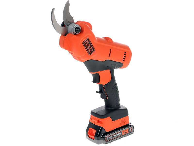 Black &amp; Decker BCPP18D1-QW Battery-powered Pruning Shears - 18V 2Ah Battery + Free 18V 2Ah battery - 25mm Cutting diameter