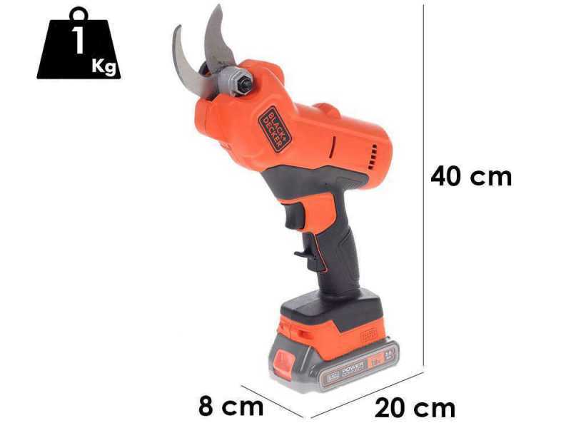 Black &amp; Decker BCPP18D1-QW Battery-powered Pruning Shears - 25 mm Cutting - WITHOUT BATTERY AND CHARGER