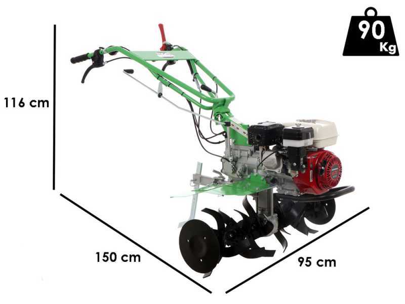 Lampacrescia MGM DL914 - 6 HP Petrol Garden Tiller - Honda GX200