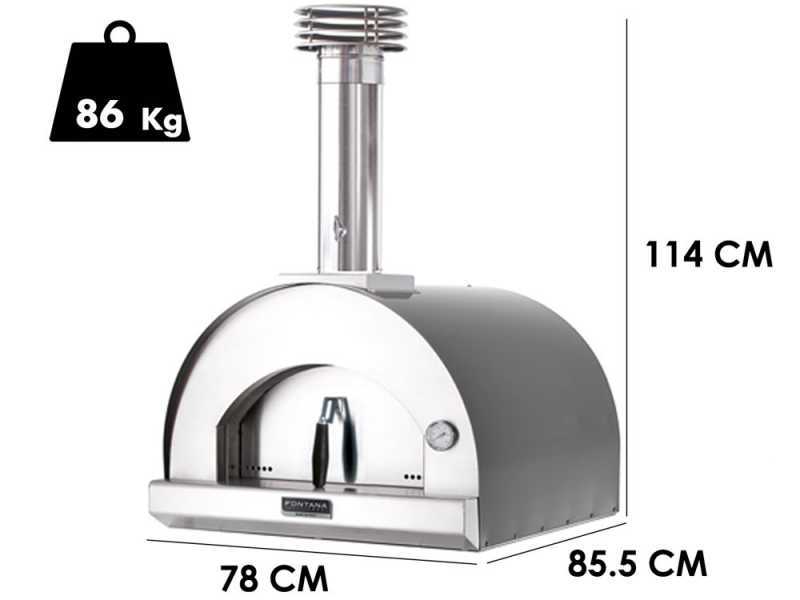 Fontana Margherita Antracite - Wood-fired Oven 