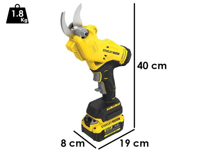 Stanley SFMCPP32M1-QW Electric Pruning Shears - 20 V - 4Ah Battery