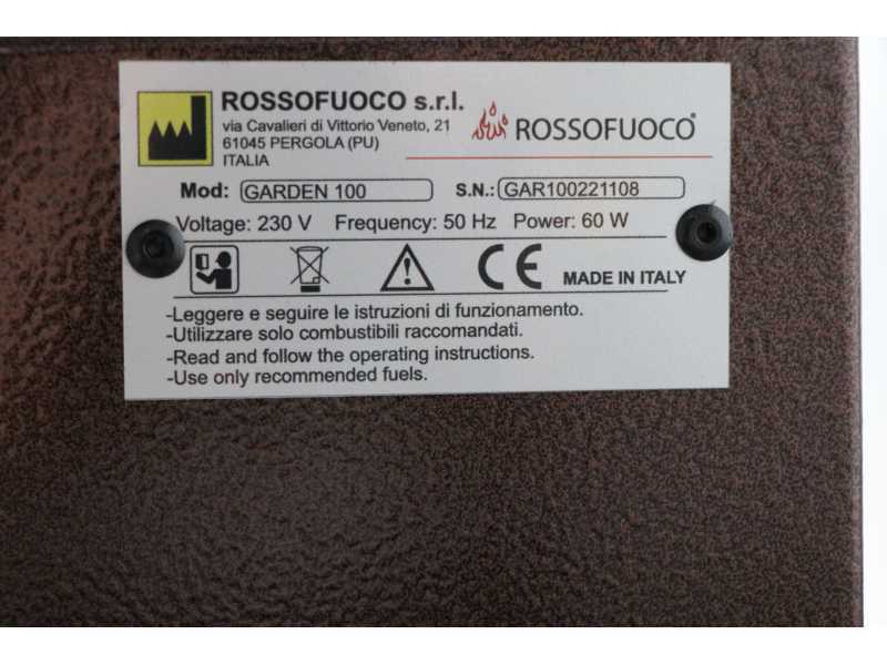 Rossofuoco Garden 100 - Outdoor Wood-fired Oven