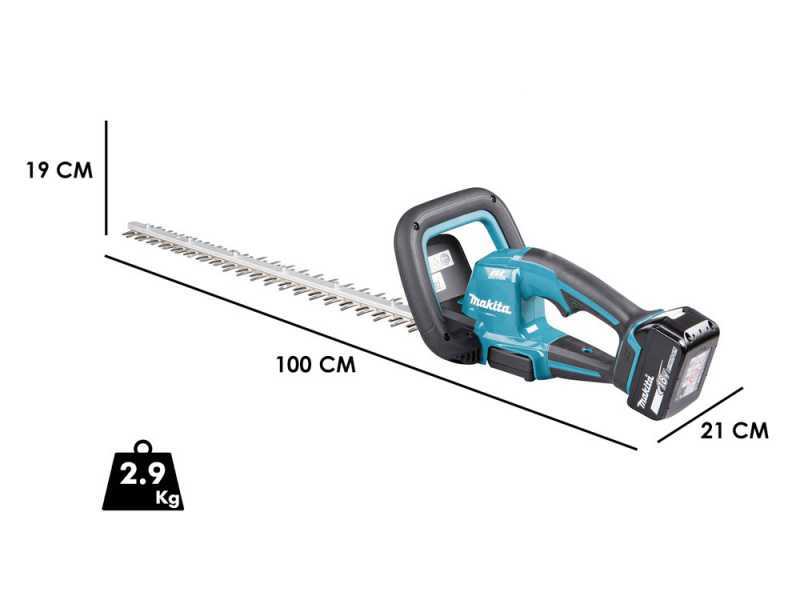 MAKITA DUH606RF Hedge Trimmer 18 V - 60 cm blade - Battery and Battery Charger Included