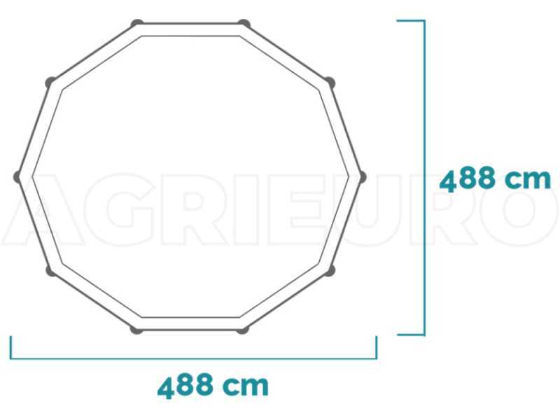Intex Prisma Frame Clearview 26730NP - &Oslash;488x122 cm - Round Pool