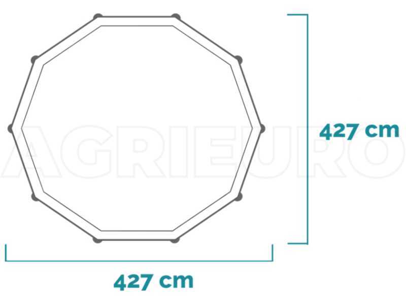 Intex Prisma Frame Clearview 26722NP - &Oslash;427x107 cm - Round Pool