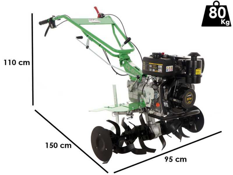 Lampacrescia MGM DL812 - 5 HP Petrol Garden Tiller - Loncin Engine