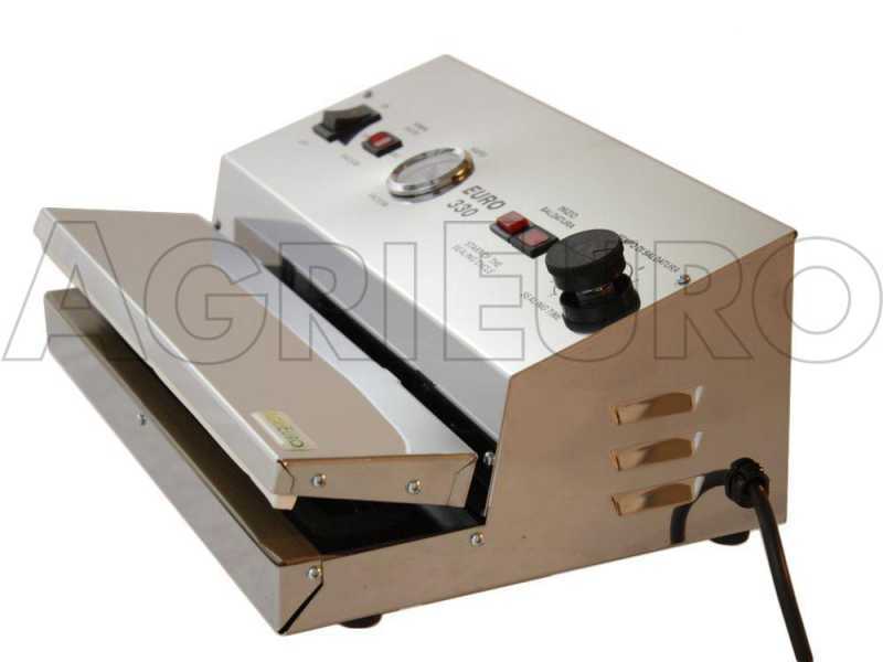 Euro 330 INOX Steel Manual Food Sealer - 33 cm Sealing Bar