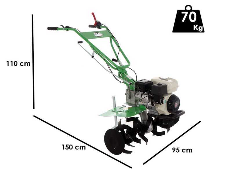Lampacrescia MGM DL812 - 6.5 HP Petrol Garden Tiller - Honda GP200