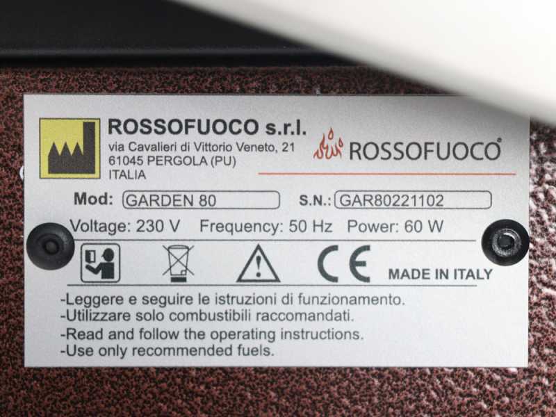 Rossofuoco Garden 80 Plus - Outdoor Wood-fired Oven 