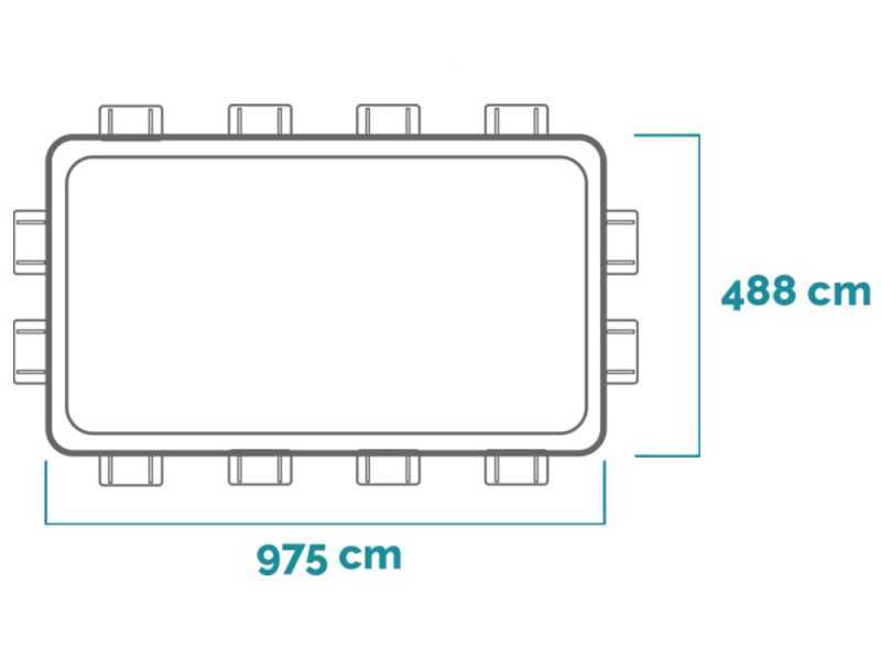 Intex Ultra XTR Frame 26378NP - 975x488x132 cm - Above-Ground Pool - Volleyball Net and Cleaning Kit