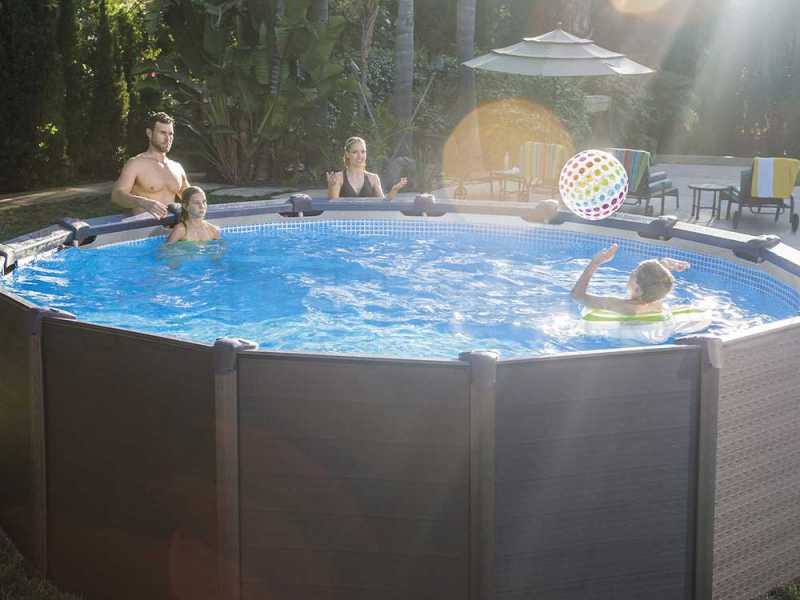 Intex graphite top panel pool