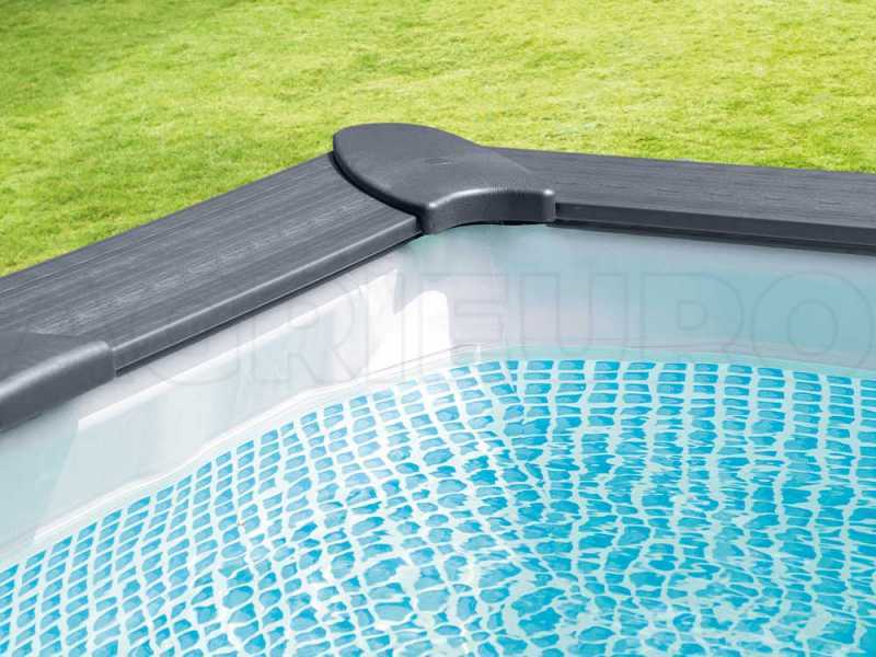 Intex graphite gray discount panel pool set