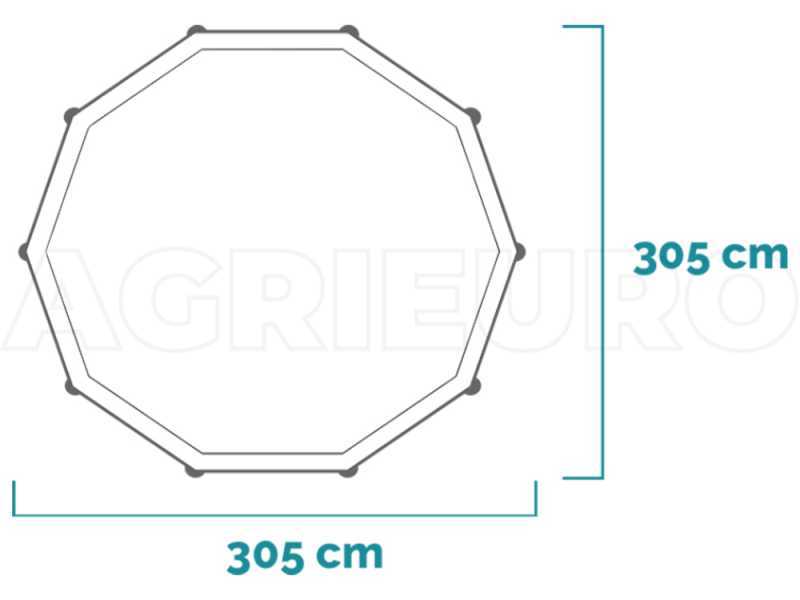 Intex Prisma Frame 26702NP - &Oslash;305x76 cm - Round Pool + 30 W Filter Pump