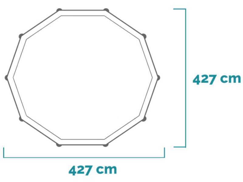 Intex Prisma Frame 26720NP - &Oslash;427x107 cm - Round Pool